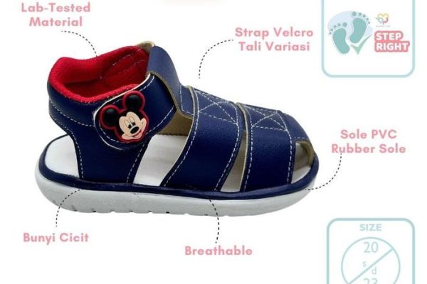 Sepatu Anak Boys Disney Mickey Balmoral MC-TNSP122, Nyaman & Stylish