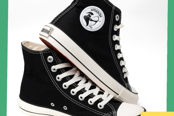 Sepatu Warrior Athena Black White HC: Desain Elegan dan Nyaman