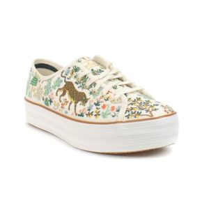 sepatu-womens-keds-x-rifle-paper-co-triple-kick-menagerie-embroidered