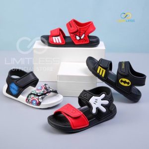 sandal-anak-limitless-tema-spider-batman-dan-captain-america